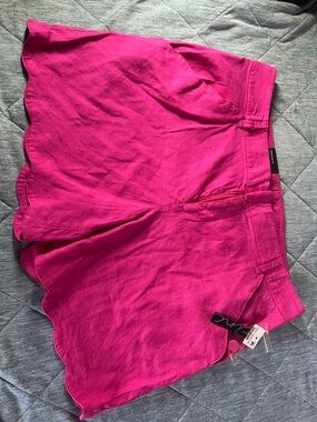INC International Concepts Fuchsia Scallop Hem Skort